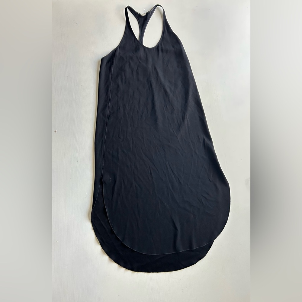 Aritzia Black Racerback High-Low Layered Hem Dress